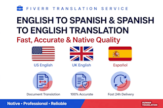 translate spanish into english and english into spanish
