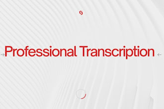 do audio transcription of english and urdu