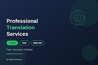translate uzbek russian and english documents