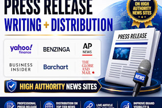write and distribute your press release to top news sites