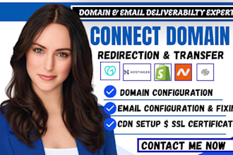 connect domain to website, redirect domain, or fix dns