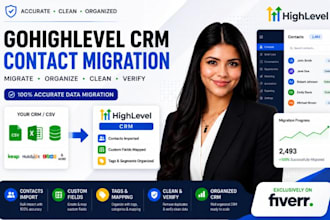 import migrate contacts to gohighlevel CRM custom fields tags setup
