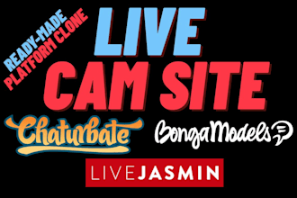 develop adult cam site, chaturbate clone, live webcam streaming website
