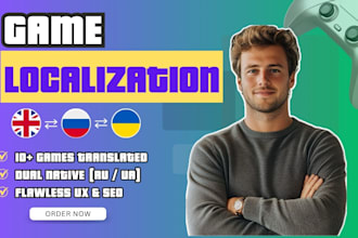 translate and localize your game into russian and ukrainian