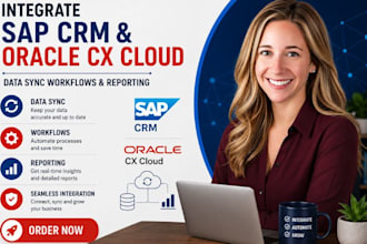 integrate sap CRM and oracle cx cloud for data sync workflows CRM reporting