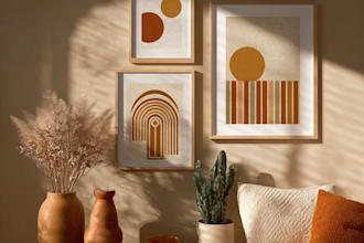 paint digital abstract art works