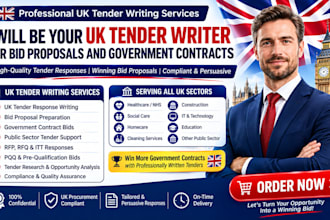be your UK tender writer for id proposals and government