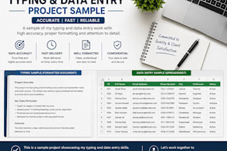 do fast and accurate typing and data entry