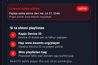 develop a custom iptv android TV and ott app