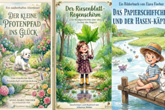 aquarell kinderbuchillustration für kinderbuch geschichtenbuch buchillustration