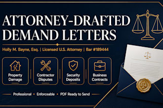 draft a powerful property damage demand letter as a US attorney