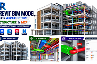 create revit bim model for architecture structure mep coordination in navisworks
