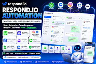setup respond io ai agent automation respond io customer support CRM IOS API