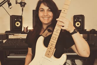 record soulful guitar riffs and hooks for your production