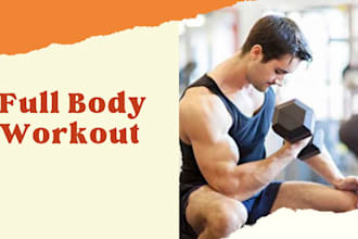 design eye catching gym youtube thumbnail for your video