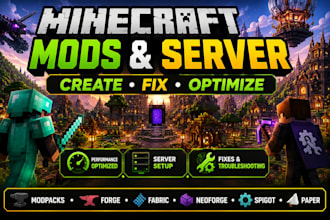 fix create optimize modpack minecraft forge village spawn spigot server