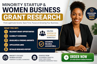 research minority startup grants and women business funding