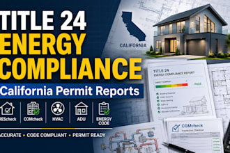 prepare california title 24 energy compliance reports for permits