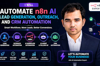 automate n8n ai lead generation, outreach, and CRM automation