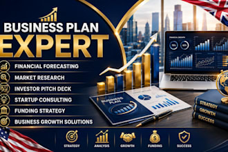 write a business plan, financial forecast, market research, and pitch deck