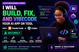 build, fix, and vibecode your ai app or tool with claude code and codex securely