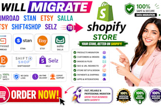 migrate gumroad stan etsy salla etsy shift4shop selz to ecommerce shopify store