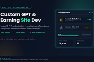 customize and setup get paid to gpt reward websites and offerwalls