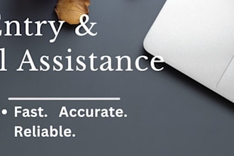 do accurate data entry and internet research for your business