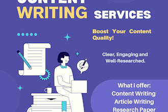 write engaging blogs, articles and research content