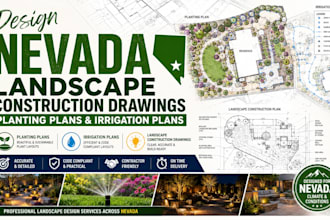 design nevada landscape construction drawings planting plans irrigation plans
