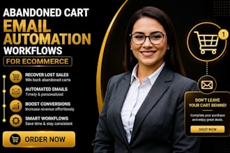 build abandoned cart email automation workflows for ecommerce
