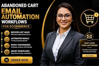 build abandoned cart email automation workflows for ecommerce
