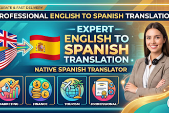 provide a professional english to spanish business translation