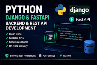 build a python rest API using django or fastapi with redis
