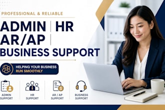 be your virtual assistant for admin, HR, finance and business support