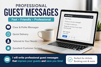 write professional airbnb guest messages and templates