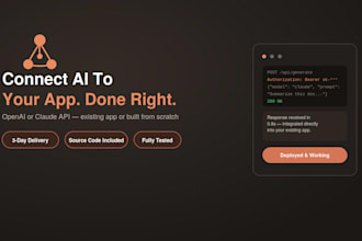 integrate openai or claude API into your website or app
