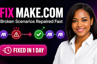 fix make com automation, n8n automation , make com scenerio, make com n8n setup
