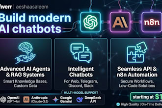build custom ai agents and chatbots using chatgpt, claude
