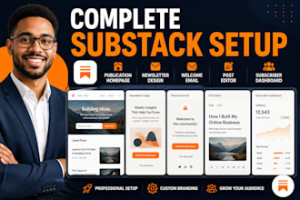 fully setup substack, substack expert optimize substack post and newsletter