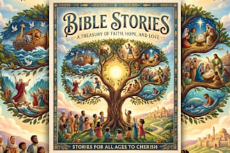 design christian book cover design bible stories