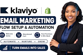 do klaviyo flow setup, email automation and email marketing for ecommerce