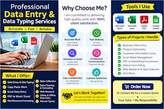 be entering data, editing, and formatting