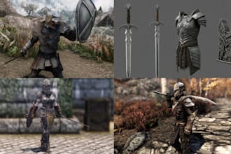 create custom armor weapons or character for skyrim fallout 4 resident