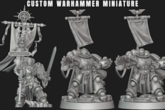 sculpt 3d warhammer miniature 3d figurine tabletop dnd for 3d printing stl files