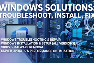 fix, repair, troubleshoot windows, PC optimization