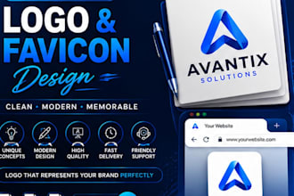 desing professional custom favicon for your website