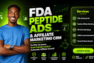 solve fda peptide ads issues peptide affiliate marketing fb ig social media ads
