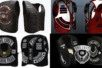 make custom fivem kuttes, mc kuttes, mc bike patch kuttes