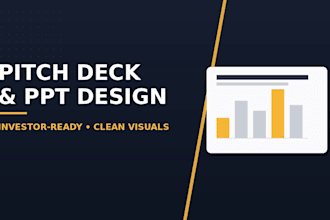 design a powerpoint pitch deck presentation